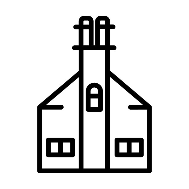 建筑系列中的公共集会场所图标图片下载
