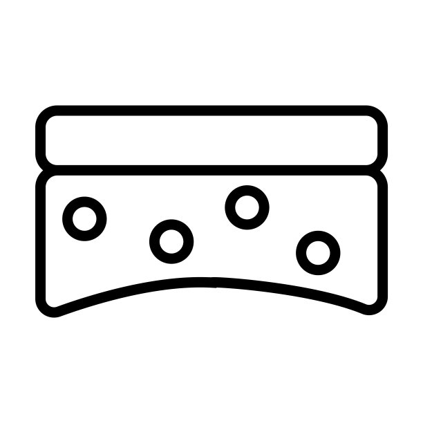 清理收集的垫子图标。薄线性洗涤垫，垫，海绵轮廓图标孤立在白色背景。线向量洗涤垫符号，网页符号和移动符号。图片下载