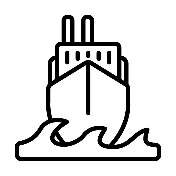 海运图标，从交付和物流收集。薄线性海洋运输，船舶，船舶轮廓图标孤立在白色背景上。线向量海运符号。图片下载