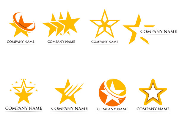 星形标志和符号图标模板图片下载