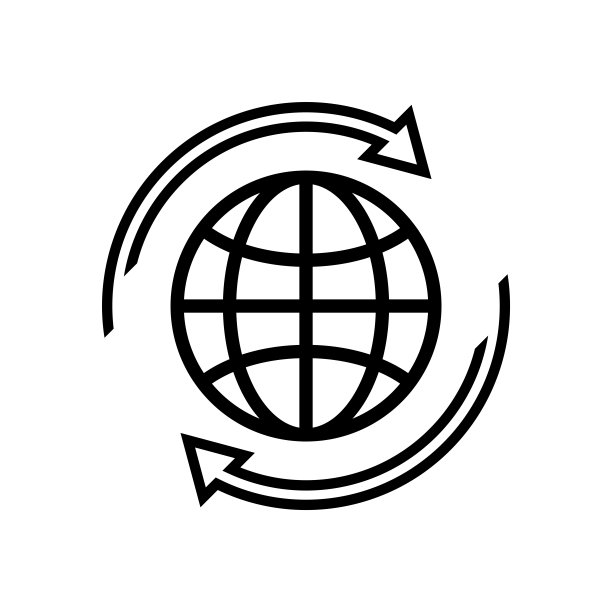 矢量插图中的全球标志图片下载