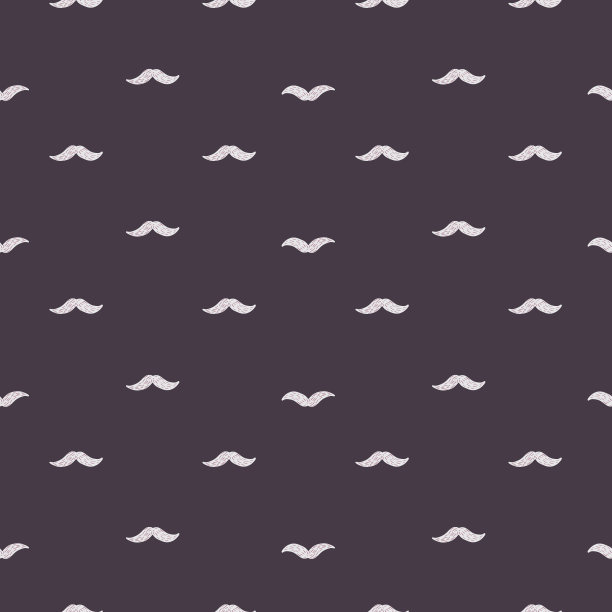 胡子无缝图案上。涂鸦风格的复古理发店。图片下载