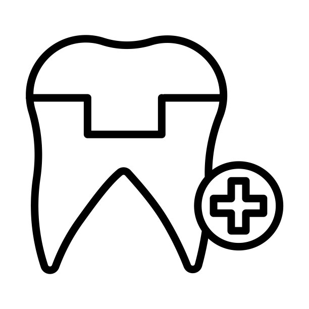 臼齿冠图标从牙医收集。细线磨牙冠，磨牙，牙齿轮廓图标孤立在白色背景上。线向量臼齿冠符号，网络和移动符号。图片下载