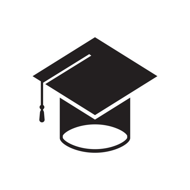 毕业帽图标矢量插图图片下载