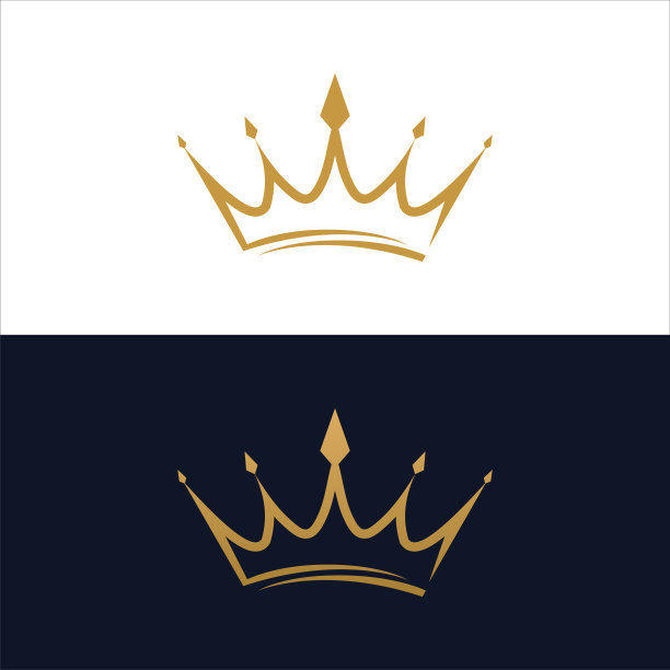 皇冠标志矢量插图图片下载