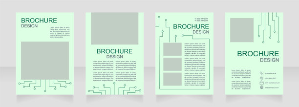为家用电气技术设备设计空白画册图片下载