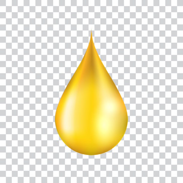 金色滴，蜂蜜或油滴，孤立，矢量插图。图片下载