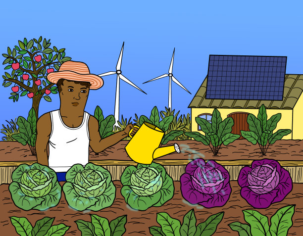 可再生能源农业图片下载