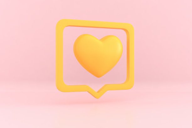 情人节和母亲节贺卡，在特殊日子庆祝活动的3D渲染。图片下载