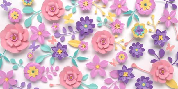 情人节和母亲节贺卡，在特殊日子庆祝活动的3D渲染。图片下载