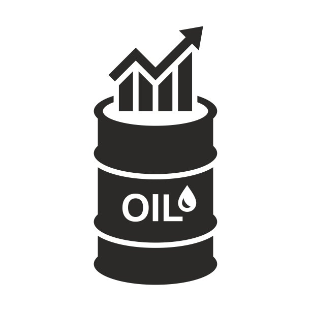 石油图标。油价飙升。石油工业。价格每桶。图片下载