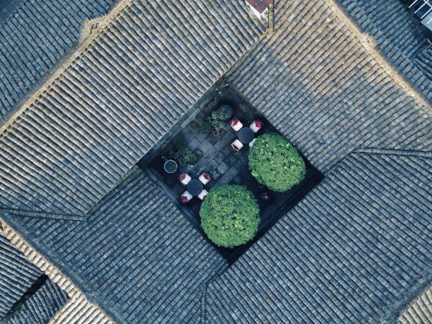 鸟瞰阆中市，四川北部，中国图片下载