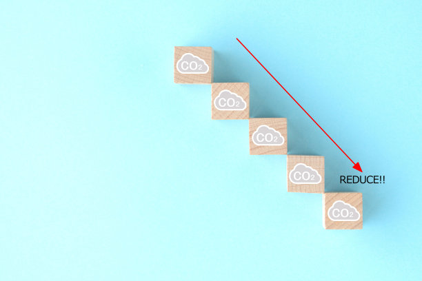 CO2排放量下降趋势图图片下载