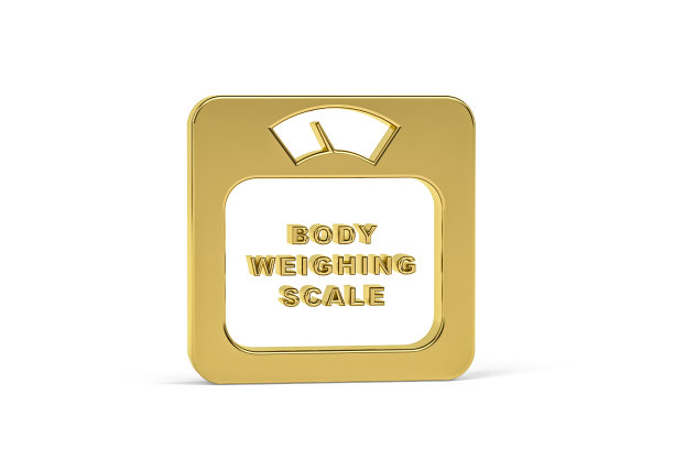 金色3D浴室秤图片下载