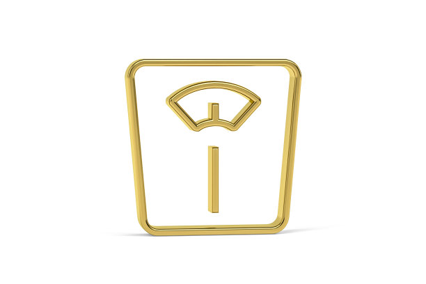 金色3D浴室秤图片下载