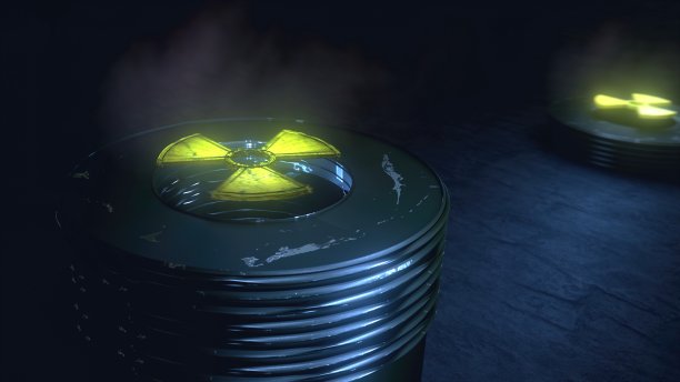 核武器/弹头/符号的3d插图图片下载