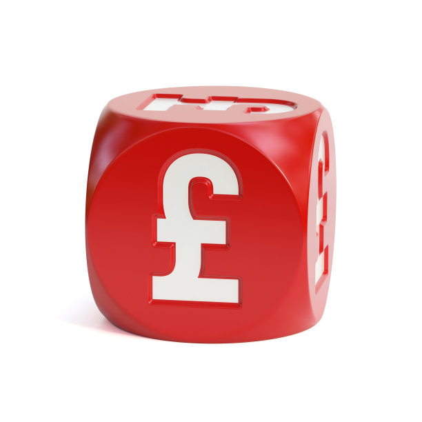 骰子字体在白色背景3d渲染英镑符号图片下载