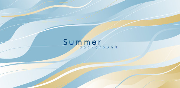 抽象波浪背景设计与复制空间矢量插图图片下载