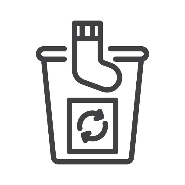 纺织品回收箱线图标图片下载