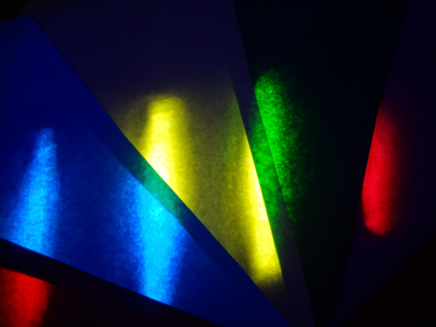 摘要彩色荧光霓虹灯全息三维图案几何线条形状背景图片下载