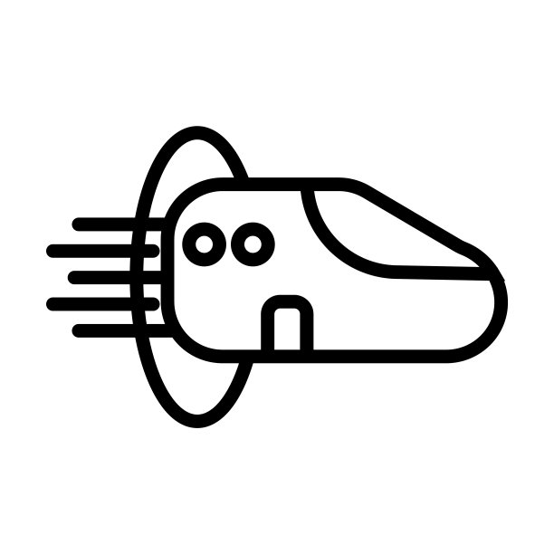 来自人工智能和未来技术收集的超级高铁图标。薄线性超回路，速度，高轮廓图标孤立在白色背景。线向量超回路符号，网页符号。图片下载