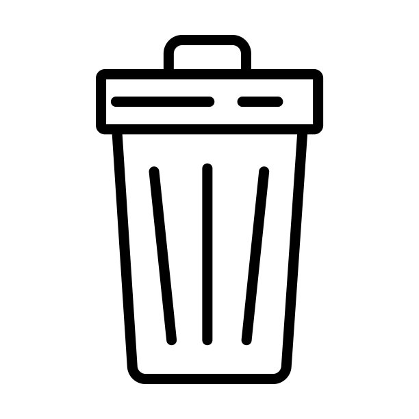 从生态收集废物图标。薄线性废弃物，生态，纸轮廓图标孤立在白色背景上。线向量浪费符号，网络和移动符号。图片下载