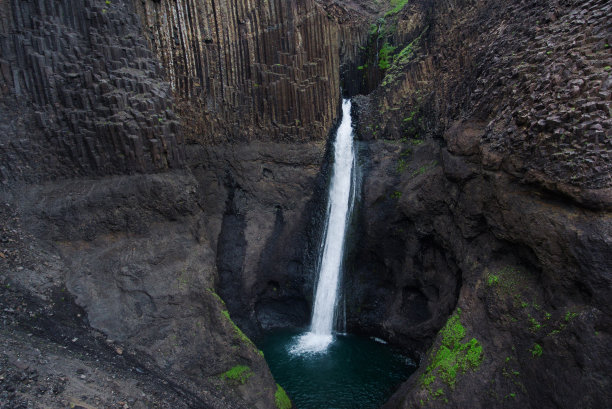 冰岛的亨吉弗斯瀑布图片下载