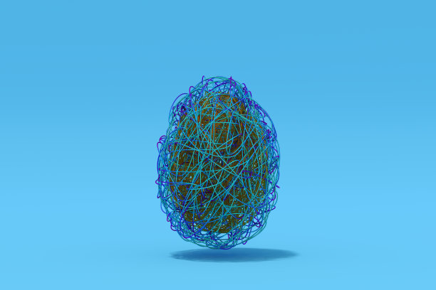 电线形状的复活节彩蛋图片下载