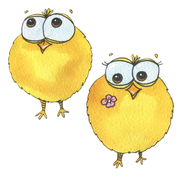 复活节快乐的水彩插画。一组单独的图像。图片下载