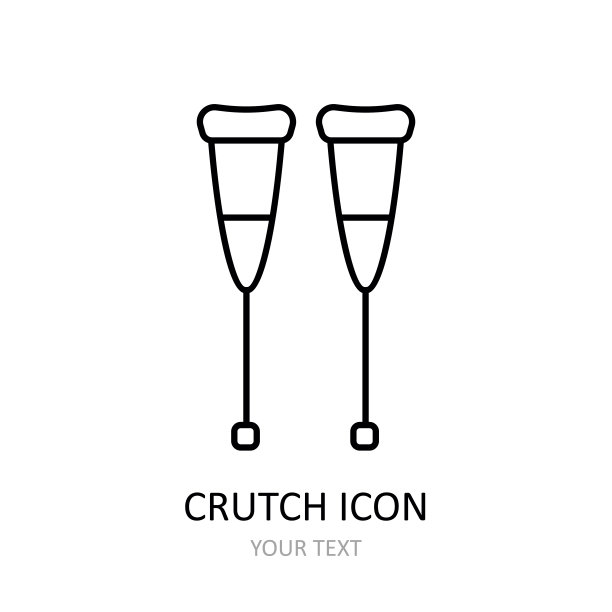 矢量插图与拐杖。图片下载