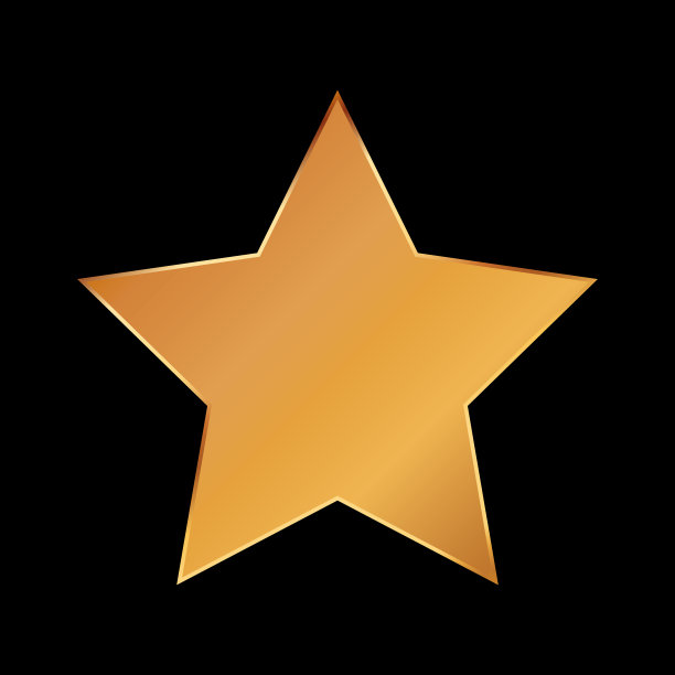 金色矢量星条旗为客户产品评级在黑色背景图片下载