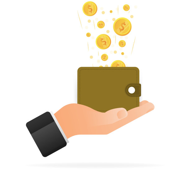 现金返还，任何目的的伟大设计。平面矢量插图图标图片下载