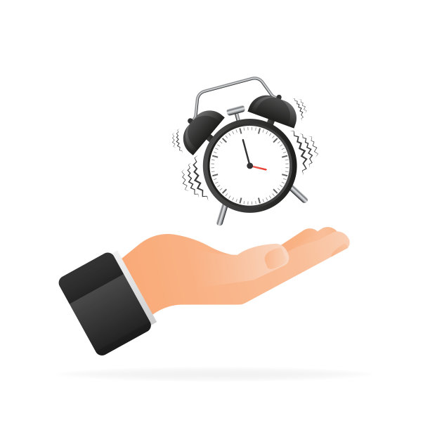 经典的手动报警，适合任何用途的伟大设计。平面卡通矢量插图。出售矢量图图片下载