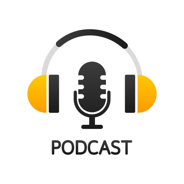 播客。徽章、图标、邮票、徽标。向量股票插图图片下载