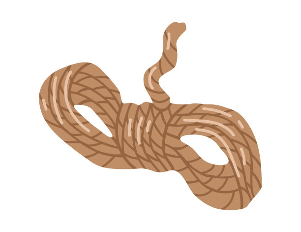 向量孤立的元素。一卷绳子。花园工具。园艺。春天。白色背景上的彩色图像。印刷用于包装设计。图片下载