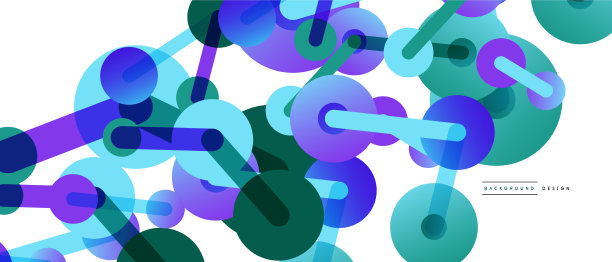 线点连接几何抽象图片下载