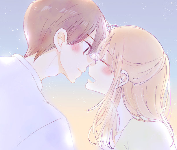 面对面的幸福夫妻图片下载