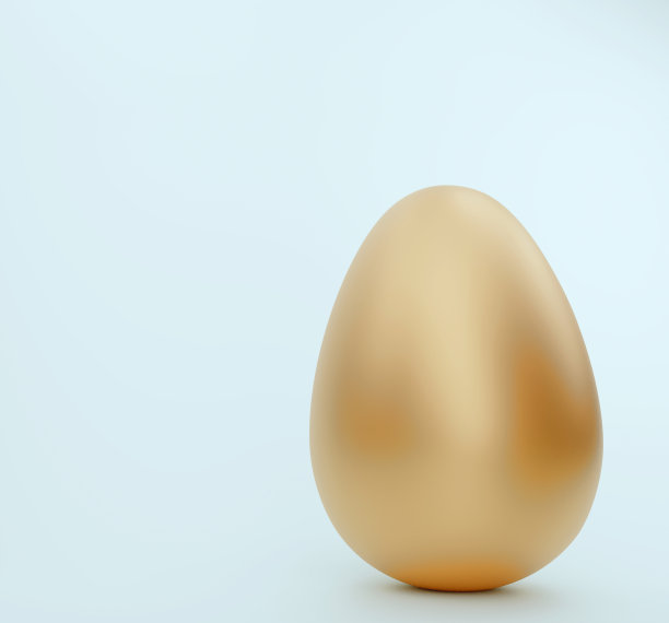 鸡蛋孤立白色背景复活节日设计春天复活节背景3d渲染。图片下载