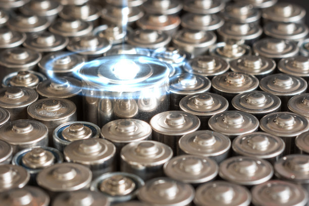AA电池背景特写视图图片下载
