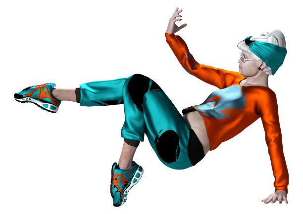 3D渲染高级女性在白色图片下载