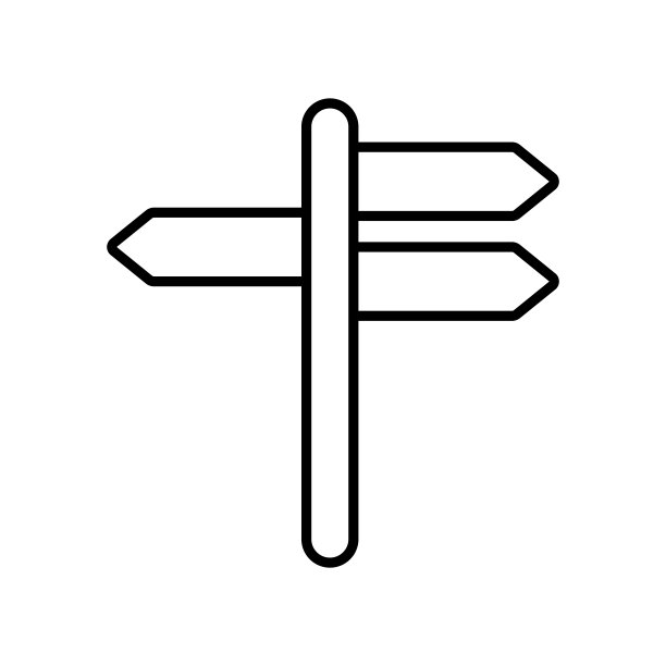 路牌图标矢量图片下载