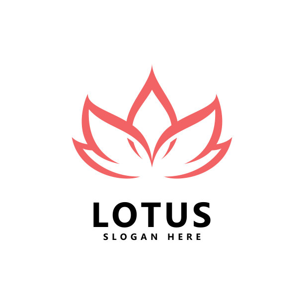 美女莲花标志温泉标志矢量瑜伽和治疗符号图片下载