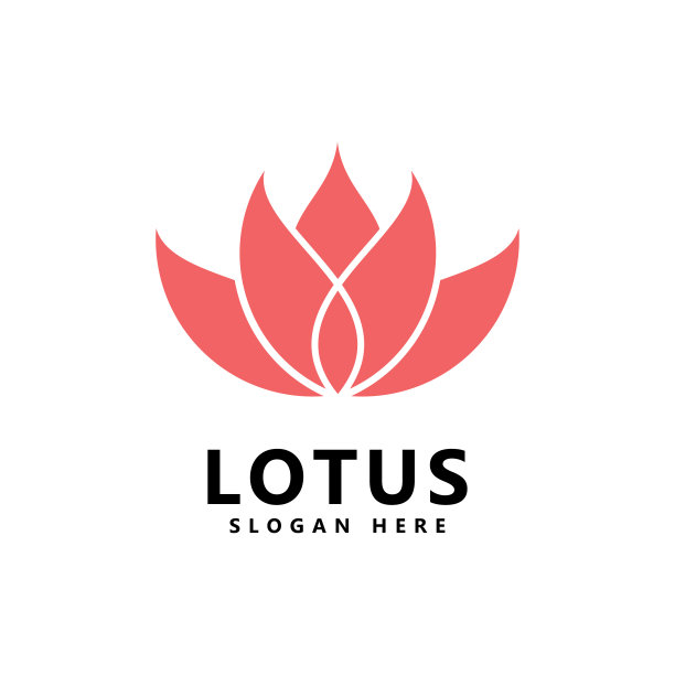美容莲花标志spa标志向量瑜伽和理疗符号图片下载