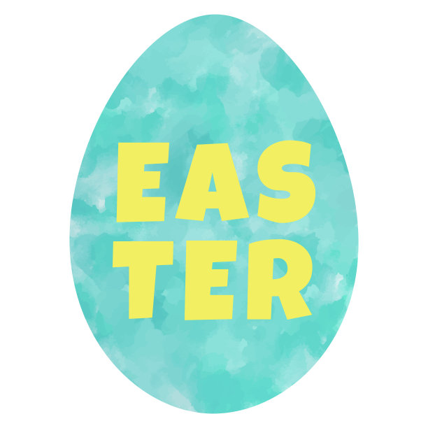 复活节正方形贺卡与水彩纹理矢量插图淡蓝色复活节蛋。手绘鸡蛋水彩画水彩画纹理背景孤立在白色。图片下载