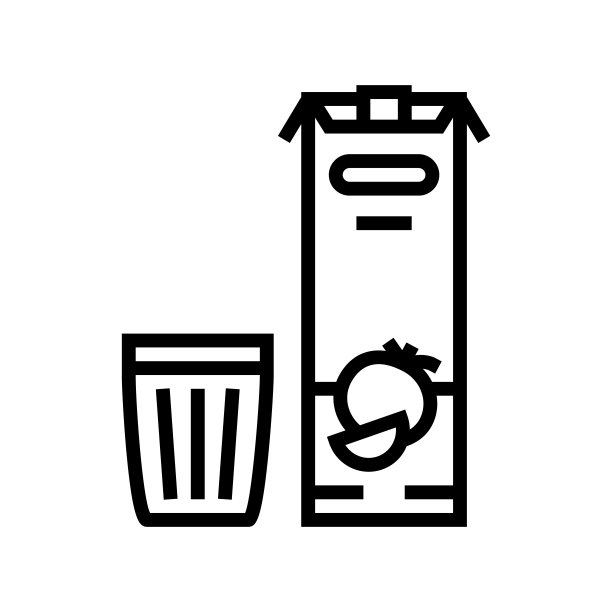 果汁番茄线图标矢量插图图片下载