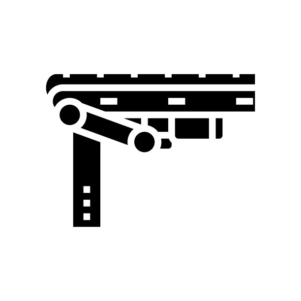 传送带字形图标矢量插图图片下载