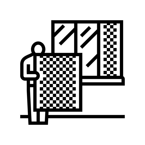 挡风玻璃修理和更换线图标矢量插图图片下载