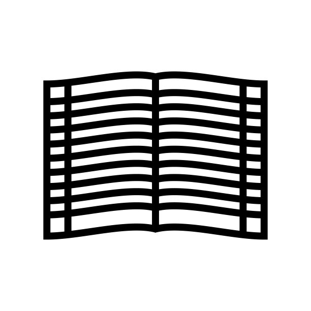 Copybook为写作笔记彩色图标矢量插图图片下载