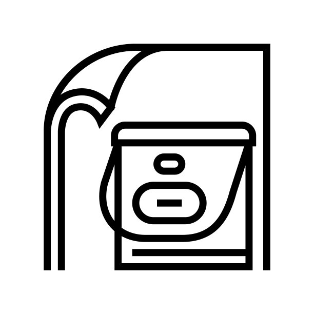 硅橡胶弹性体线图标矢量插图图片下载