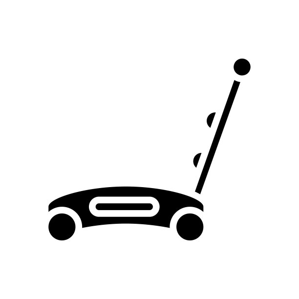 推动玩具符号图标矢量插图图片下载